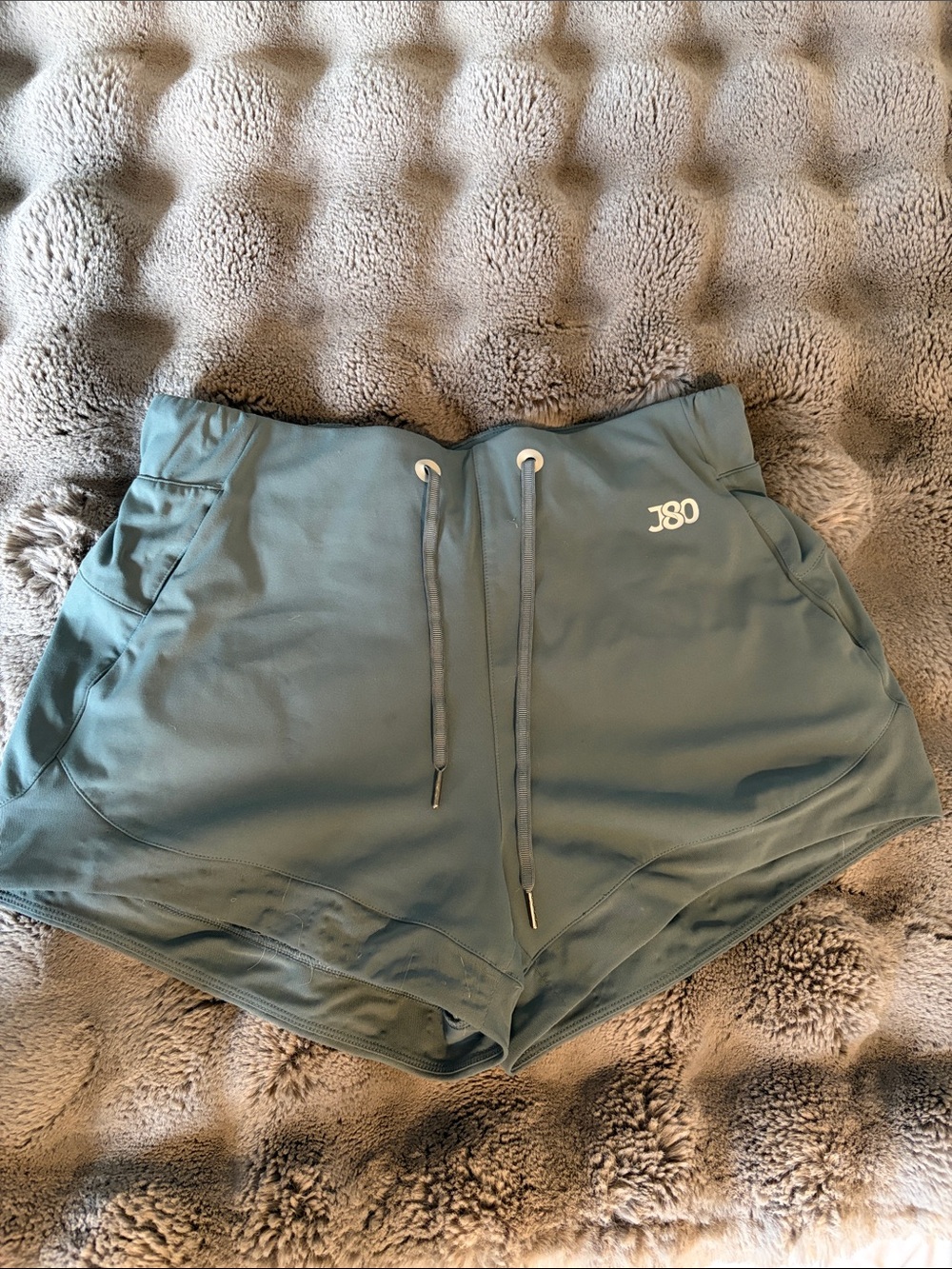 Women's Athletic Drawstring Shorts — Slate Blue